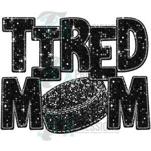 tired hockey mom