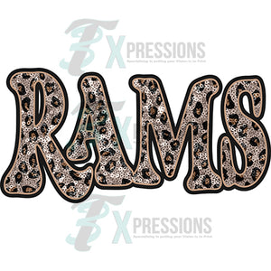Rams Vintage Shadow Outline Leopard