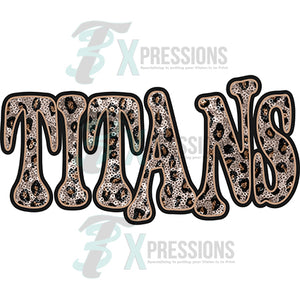 Titans Vintage Shadow Outline Leopard