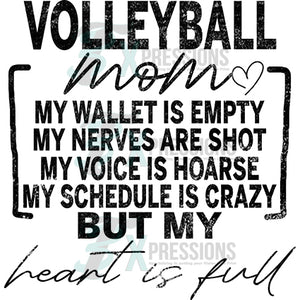 VOLLEYBALL MOM MY WALLET DISTRESSED
