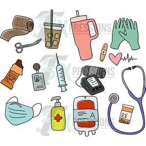 nurse life doodles