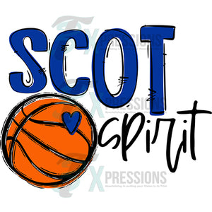 Scot Spirit Blue Basketball