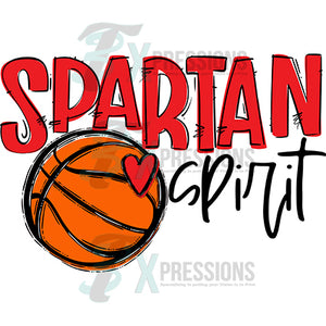 Spartan Spirit Red Basketball