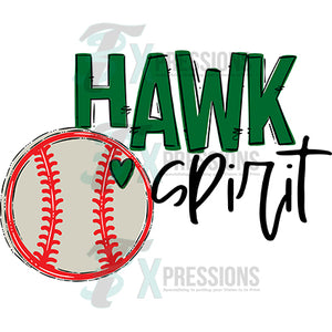 Team Go Spirit Hawks Green Baseball