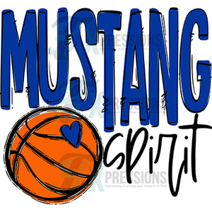Team Go Spirit Mustang Royal Blue Basketball