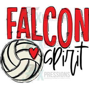 Personalized Falcon Red Team Go Spirit Volleyball