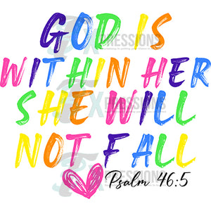God is within her she will not fail
