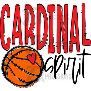 Personalized Team Go Spirit Cardinal Basketball Red