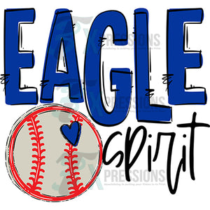 Personalized Team Go Spirit Eagle Baseball Royal