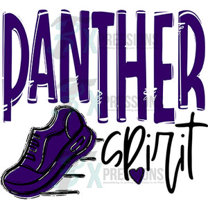 Personalized  Team Go Spirit Panther Track Shoe Purple White