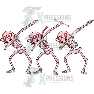 dabbing skeleton Valentine