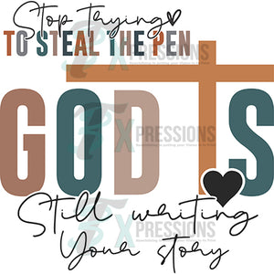 God is still writing your story with sleeve