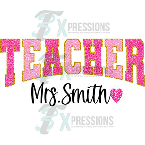 Personalzed Arched Teacher