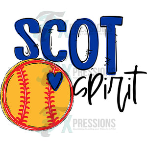 Scot Team Spirit Royal Blue Softball