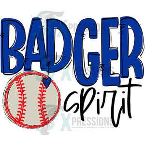 Team Go Spirit Badger Blue Baseball