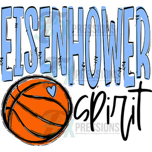 Team Go Spirit Eisenhower BASKETBALL Columbia Blue