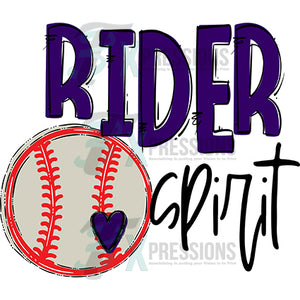 Team Go Spirit Rider Baseball  Purple
