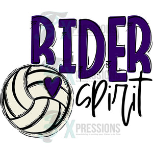 Team Go Spirit Rider Volleyball Purple
