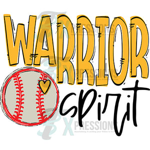 Team Go Spirit Warrior Yellow Gold Baseball