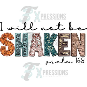 I will not be Shaken