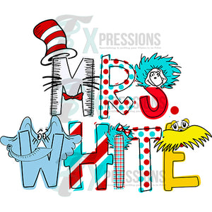 Personalized New Suess name characters