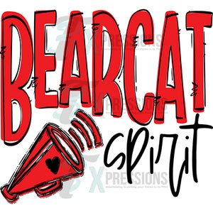Team Go Spirit Bearcat Megaphone Red