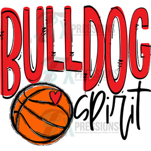 Team Go Spirit Bulldog BASKETBALL Red