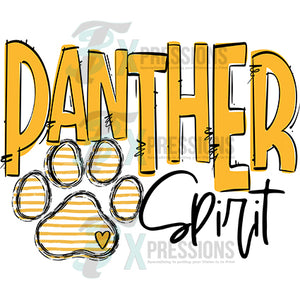 Team Go Spirit Panther Paw Yellow