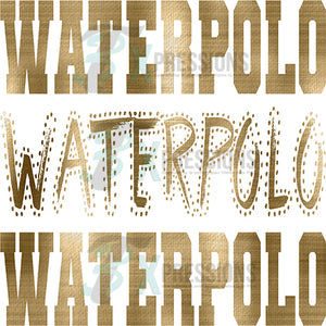 Waterpolo Varsity Polka Dot Foil Texture Gold