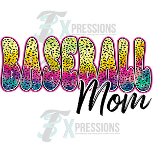 Baseball Mom multicolor
