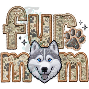 Fur mom Husky - White