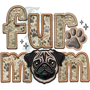 Fur Mom Pug - Tan