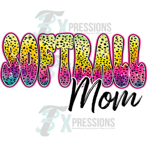 Softball Mom multicolor