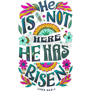 He is not here, he is risen, easter