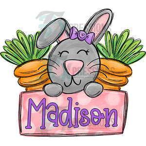 Personalized Girl Easter Bunny
