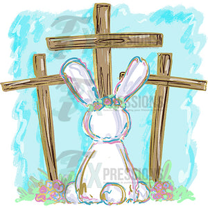 Easter Bunny and Cross