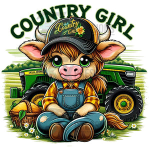 Country girl baby highland