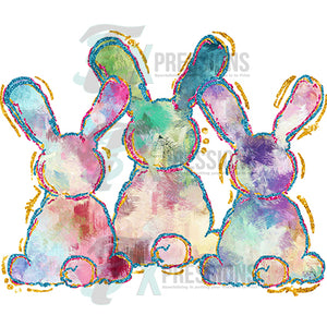 Water color bunnies