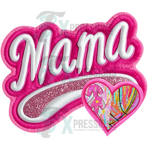 Mama Baseball basketball pink