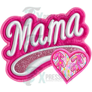 Mama Baseball Pink