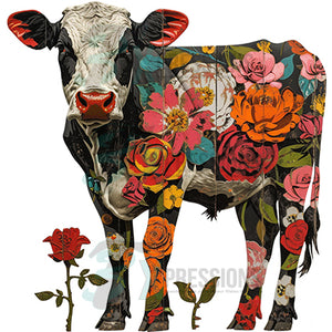 Floral Cow standing