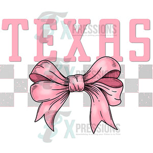 Bow Pink Texas