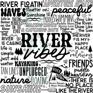 River Vibes word art