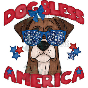 Dog Bless America Boxer