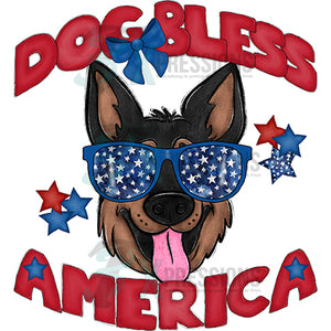 Dog Bless America German Shepherd