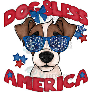 Dog Bless America Jack Russell