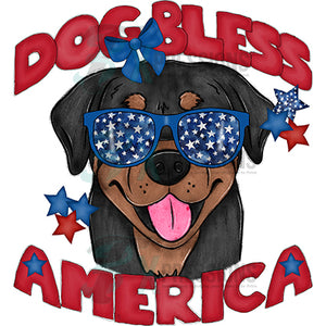 Dog Bless America Rottweiler