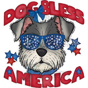 Dog Bless America Schnauzer