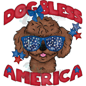 Dog Bless America Toy Poodle