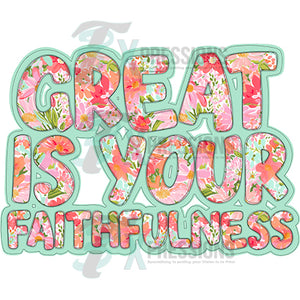 Great is your faithfulness